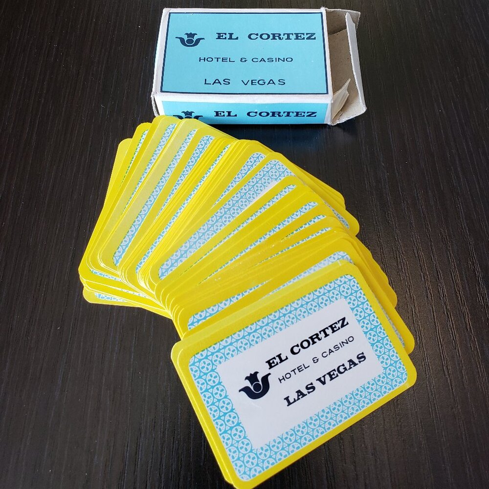 1960-70's El Cortez Hotel & Casino Las Vegas Miniature Mini LV NV Playing Cards